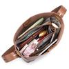 Yocipa Leather Bucket Bag for Women, 3-Way Shoulder Bag, Handbag, Crossbody Bag, Genuine Leather Tote Bag, Large Capacity, Lightweight, Stylish,