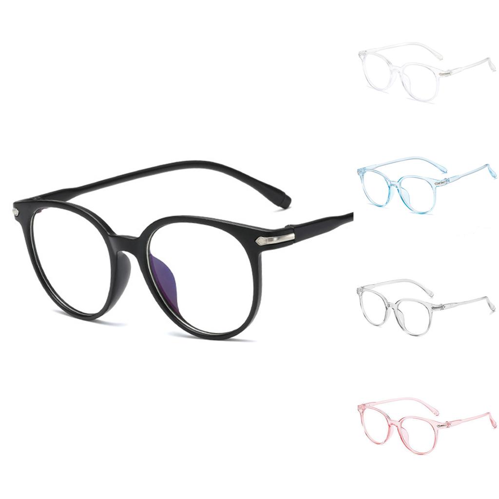 Horn Rimmed Gaming Glasses Clear Lens Blue Light Blocking Glasses For Home Office School