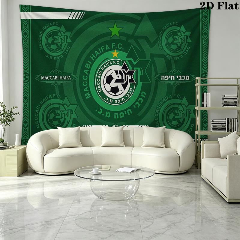Haifa FC Wall Tapestry Aesthetic Wall Hanging Printed Fabric Blanket Decorative Tapestries for Bedroom Living Room Home Decor