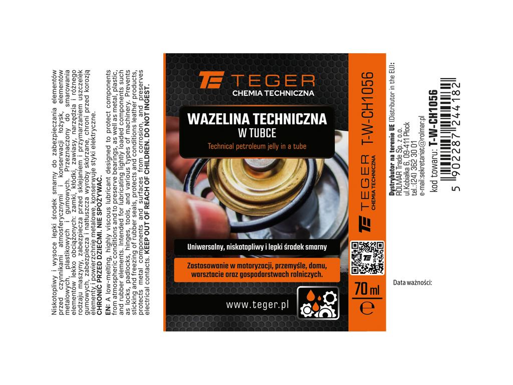 Technical Vaseline in a tube, 70 , Teger