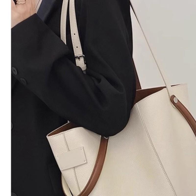Retro Bucket Handbag Women Classic Luxury Designer Large Capacity Ladies PU Shoulder Bag Ladies Fashionable Chic Tote Bag 2025