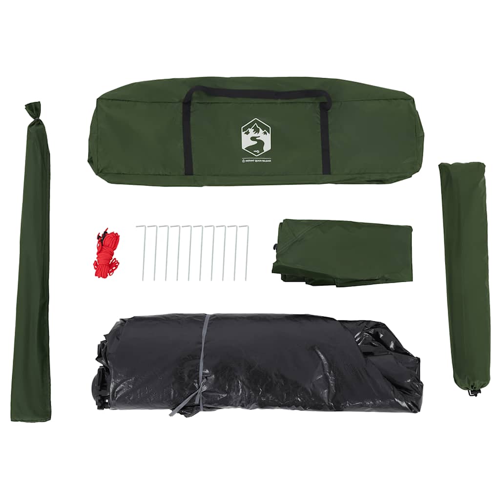 Dome Camping Tent for 5 Persons Green Quick Release