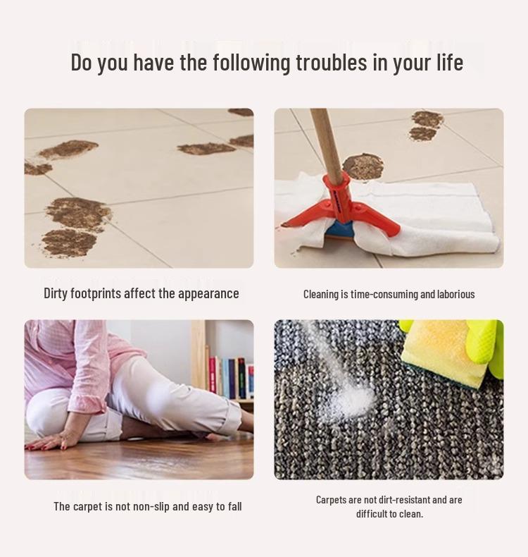 Non-Slip PVC Entrance Door Mat - Stain-Resistant, Cuttable, Coil Mat for Hallway/Mudroom