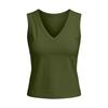 Women's Sleeveless V Neck Tank Top Casual Solid Color Slim Fit Summer Lightweight Soft Fabric Shirt for Daily Wear
