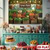 2D Country Farmer's Market Backdrop, Food Photography and Party Background