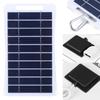 2W Portable Solar Panel 4V5V/6V/12V Outdoor Hiking And Camping Waterproof Portable Charger Mobile Phone Charging Bank Charging 4