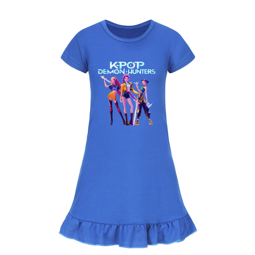 4993 Kids Girls Mira Zoey Rumi Printed Ruffle Short Sleeves Casual Dress