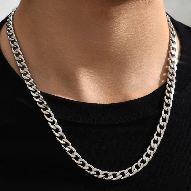 

Stylish Hahaha Men s Stainless Steel Chain Necklace