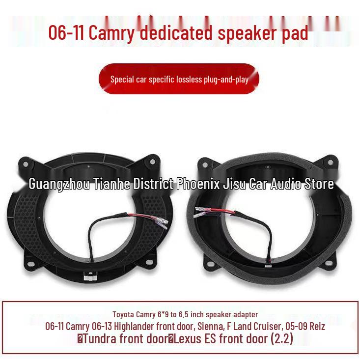 Camry/Avalon Front Door Speaker Gasket: 6x9 To 6.5 Inch Non-Destructive Audio Upgrade