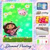 Gabby's Puppenhaus Diamond Painting Kit 5D Vollbohrer DIY Diamantmosaik Wandkunst Heimdekoration