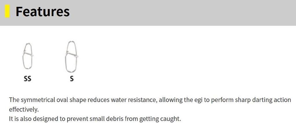 Yamashita Eging Snap Naory Size SS (1738)