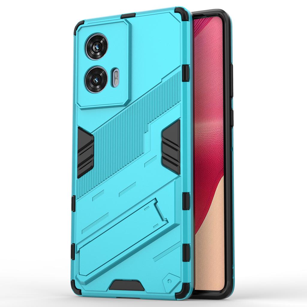 Für Motorola Edge 50 Fusion 5G Hülle PC+TPU Stoßfeste Handyhülle mit Ständer