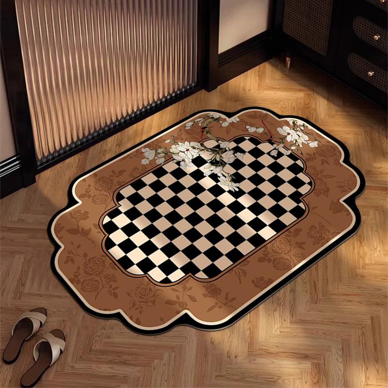 Super Absorbent Floor Mat for Bathroom, Diatomaceous Earth Anti Fall, Quick Drying, Anti Slip Foot Mat for Bathroom Door