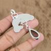 Anniversary Gift For Her Natural Cherry Quartz Gemstone Pendant Fish 925 Silver