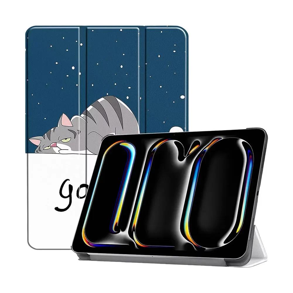 

Тонкий чехол-подставка трифолд с функцией автопробуждения/сна, магнитный чехол, защита от ударов и падений, магнитная обложка для чехла iPad Pro 13 дюймов (2025)