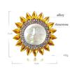 High End Fashion Alloy Drip Sunflower Brooch, Daisy Bee Brooch, Brooch, Suit Accessories