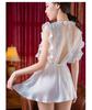 sexy babydoll lingerie and shorts loose for women [AQURAD] Loose, frilly, set, luxurious, embroidered, lace, fit, S-XL, sheer, high-visibility, adult,