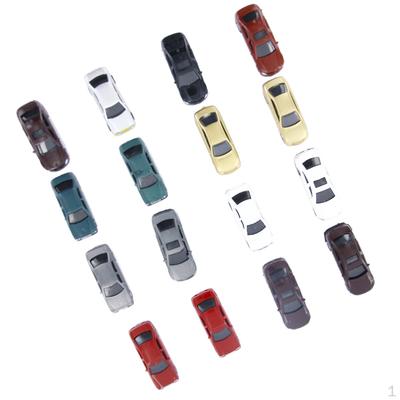 100 Pieces Painted Car Model Construction Train Layout HO :