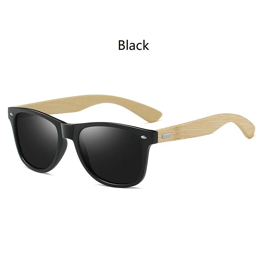 Fashion Bamboo Wood Vintage Square Sunglasses Men Women Luxury Brand Designer Sun Glasses Wooden Driving UV400 Eyewear