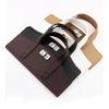 1Set Detachable PU Leather Bag Handle Bag Flap Cover with Lock Replacement Accessorie for DIY Crochet Handbag Sewing Kit