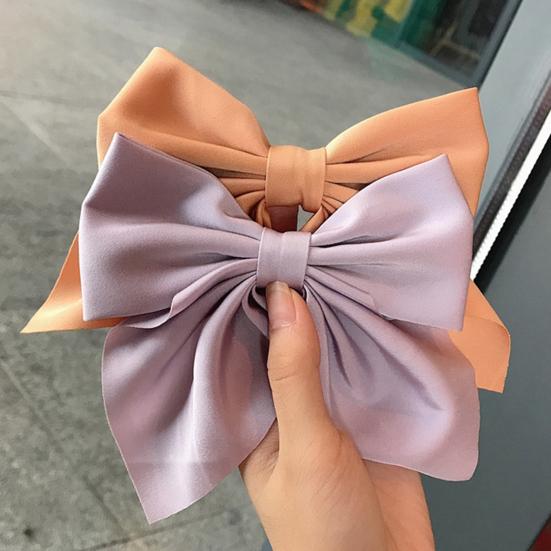 Hairpin Bowknot Shape Easy Attachment Fashionable Hair Bow Clips for Girl