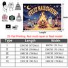 Party Backdrop Halloween Flat Spooky Spanish Language Skeletons Ghosts Pumpkins Parties Celebration Photo Booth Party Decor