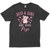 Just A Girl Who Loves Pigs Funny Pet Lovers Birthday New Trendy T Shirt