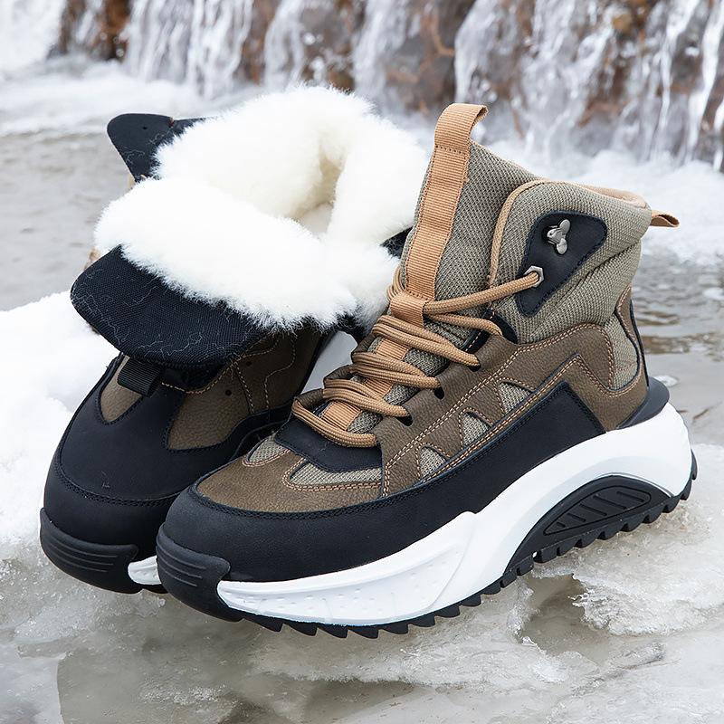 High-end winter snow boots 22 light luxury ultra-soft high-top warm cotton shoes thickened frostproof boots thick soles in winter