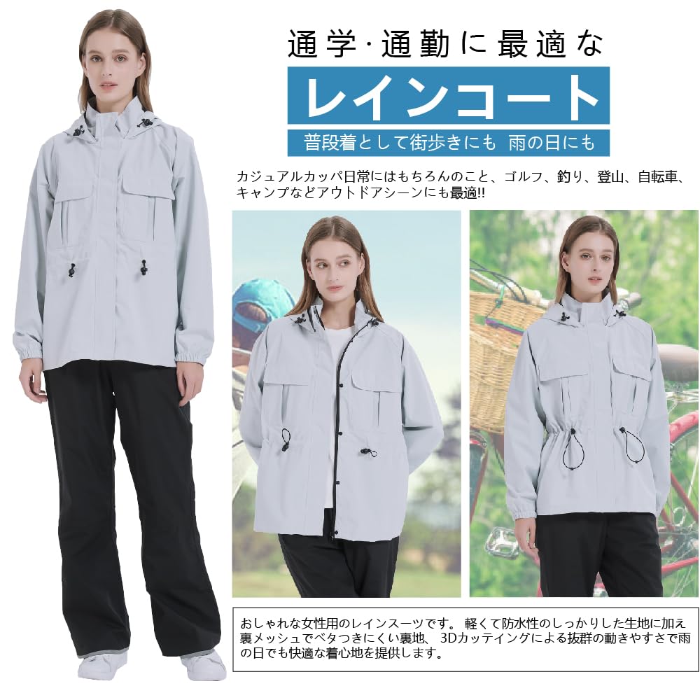 TopKylin Raincoat Perfect for and More and Perfect for Outdoor and Hiking Size Women's Set, Cycling, Golf, [Lightweight, Waterproof, Windproof,