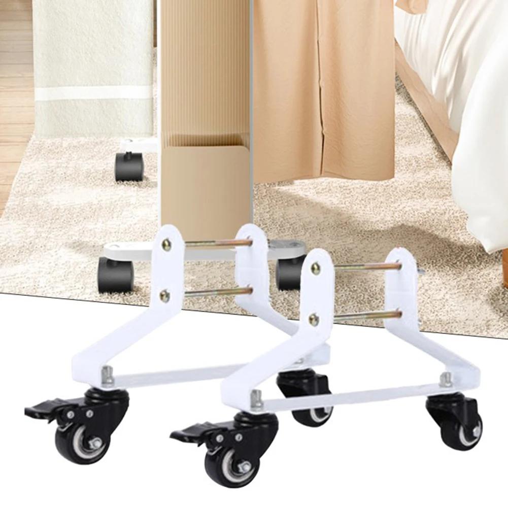 2pcs Casters Stand Radiator Pulley Oil Ting Hydroelectric Radiator Electric Heater Special Mobile Pulley Bracket Heating Bracket