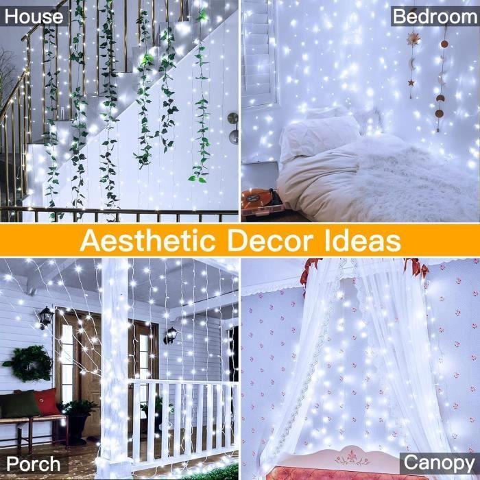 Guirlande Lumineuse - Yowin - 600 LED - 6m x 3m - Étanche - 8 Modes