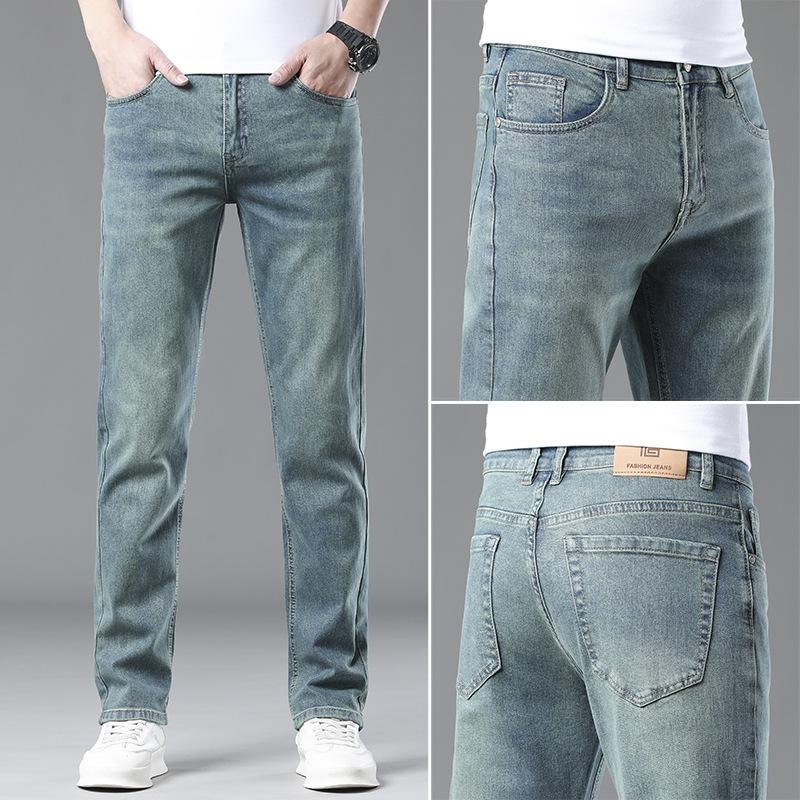 Xintang Jeans Men's Spring And Summer Straight Leg Loose Men's Pants Slim Fit Versatile Korean Trendy Casual Jeans