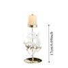 Snowflake Patterns Candlesticks Decor Xmas Tree Elk Tealight Holder  For Xmas Table Decor
