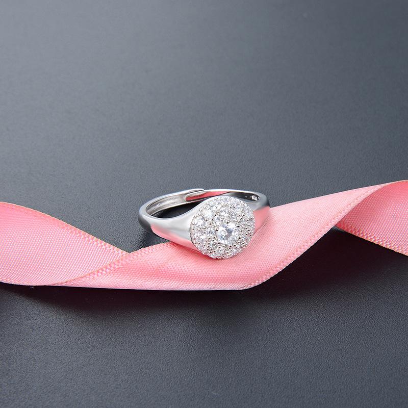 Lindon Klassischer Zirkon-Ring aus 925er-Sterlingsilber, Damenschmuck, Hochzeitsversprechen, Party-Geschenk