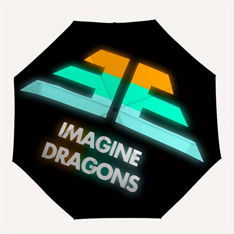 

1pc Imagine Dragons Automatic Opening/closing Umbrella, Windproof, Foldable Sunshade, Perfect Gift for Friends, Durable Handle y250815099