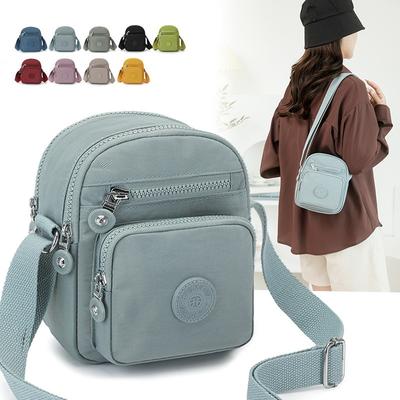 Malá crossbody taška dámská taška nová plátěná módní dámská taška přes rameno batoh z oxfordské látky jednoduchá taška pro maminky