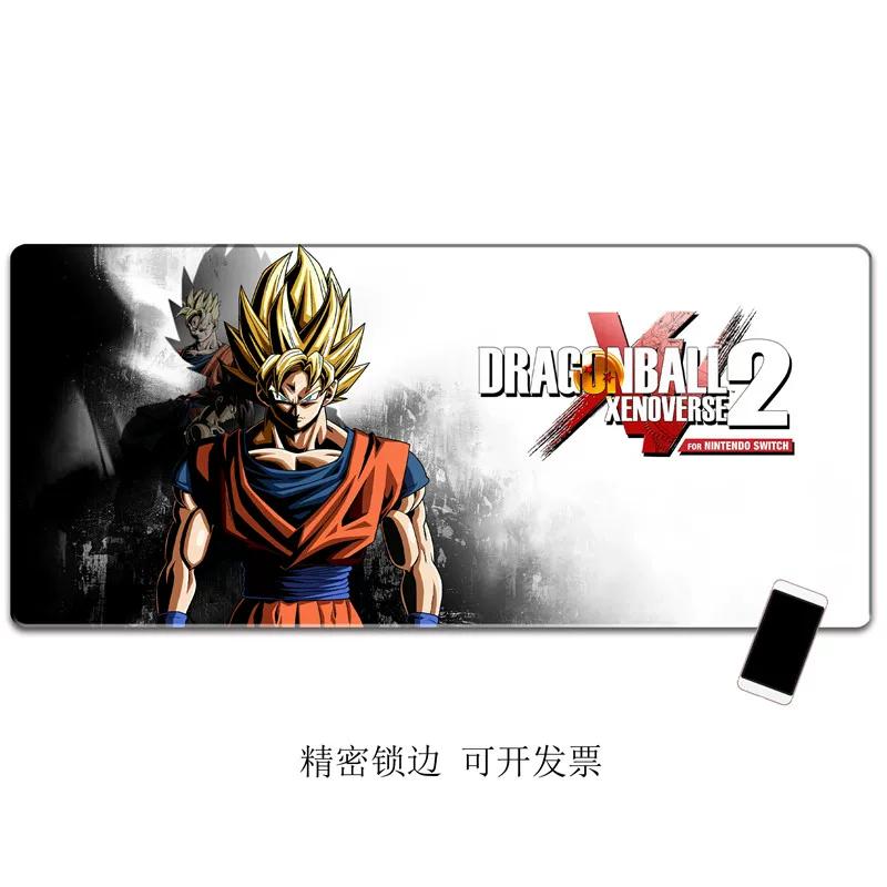 Boys Super Popular Dragon Ball Series Son Goku Printed Leather Mouse Pad yawed Edge Lock Computer Desk Keyboard Pad Children Learn To Write Desk Pad