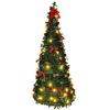 Retractable Christmas Tree Decorative Folding PVC Artificial Christmas Tree For Living Room Shopping Mall Hotel - Christmas Gift