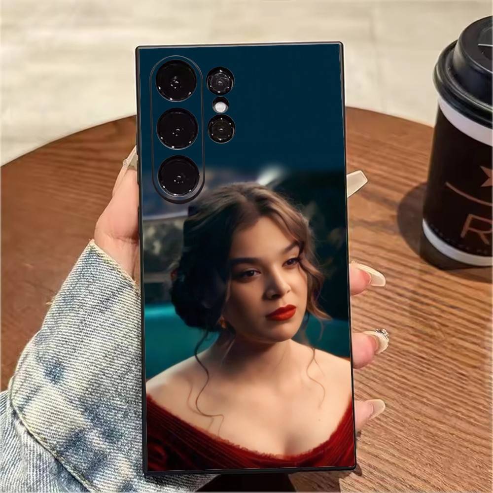Aesthetic H-Hailee S-Steinfeld HD-Printing Phone Case For Samsung S25,S24,S21,S22,S23,S20,Ultra,S26,Plus,Fe,Note,5G Black Cover