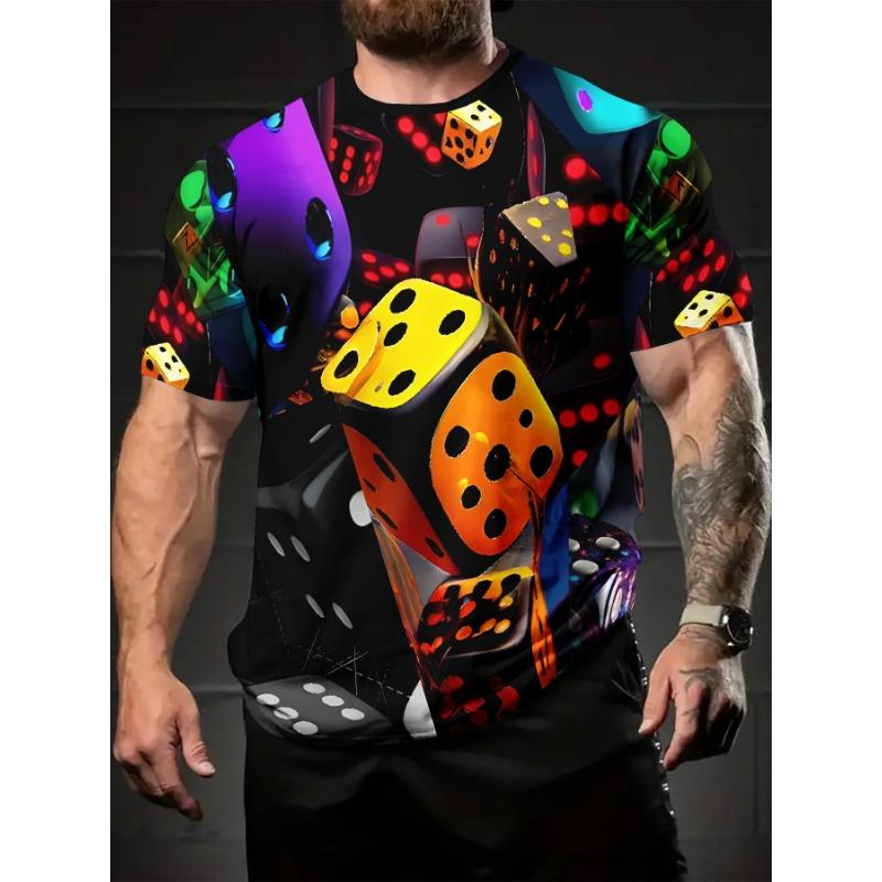 

3D Тигр Тигр Личность Свободный Быстросохнущий Высокая Эластичность Дышащий Ледяной Шелк Футболка с Коротким Рукавом Повседневная для Мужской Уличной Одежды 6XL