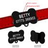 Anti-Verlust Hunde Katzen ID-Marke für Halsband Gravierte Haustier-ID-Tags Personalisierte Namensschilder Fisch-/Knochen-/Würfelform Chihuahua Kostenlose Klingel Geschenk