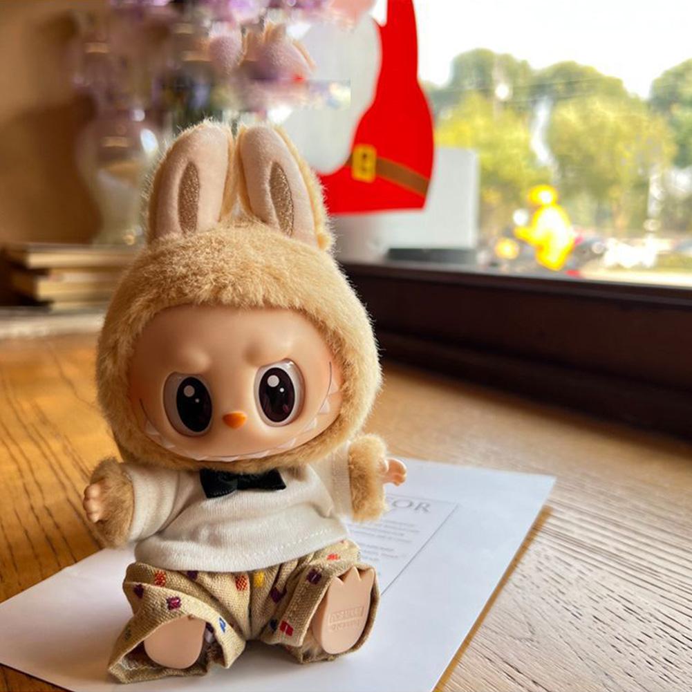 Pentru 17cm Labubu Haine pentru păpuși Haine la modă Hanorace Haine pentru păpuși Culorile asortate Hanorace Păpuși Accesorii Decorare drăguță Pânze mici