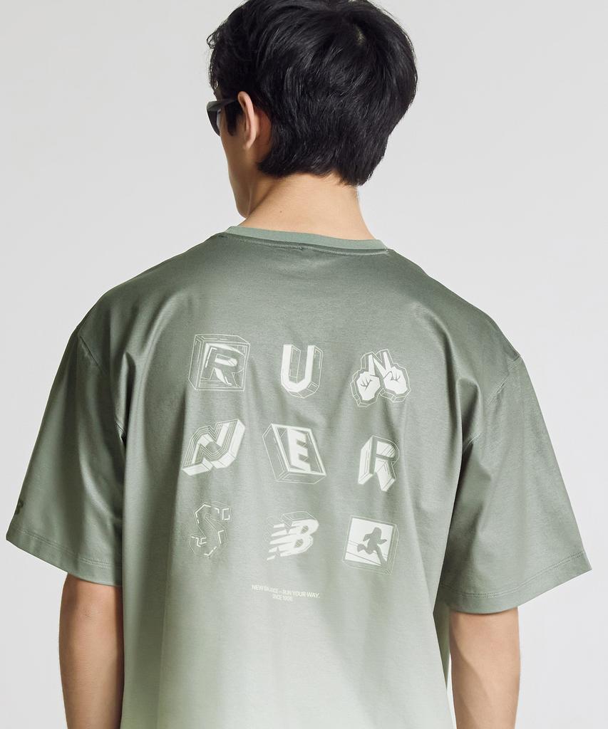 Nyuballanseu Nbneg25423 / Uni Rc Frozen Pictogram Short Sleeve T-Shirt (Light Khaki)
