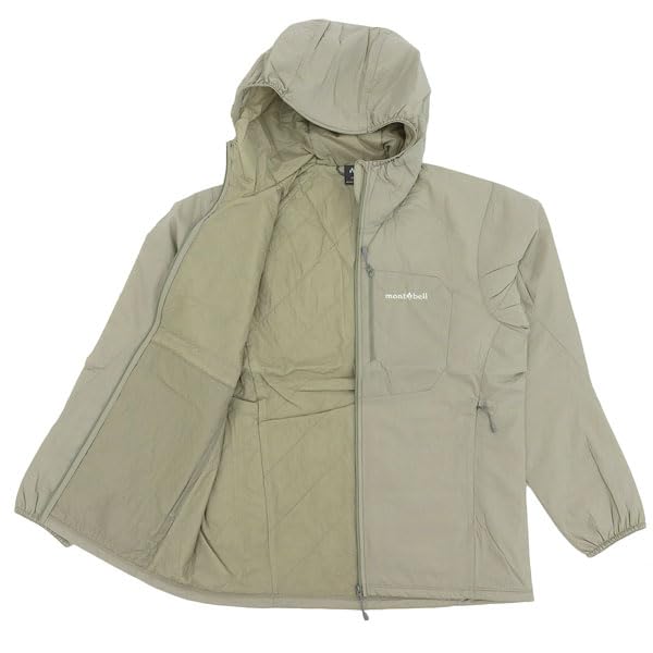 montbell ex light therma wrap parka men's light green / m