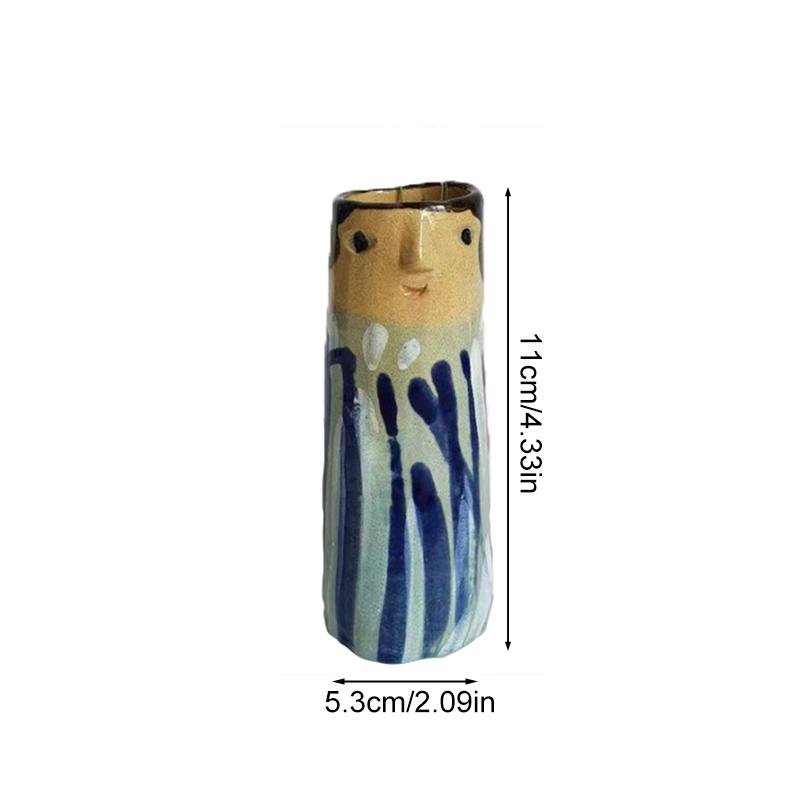 

1 шт. модная ваза для цветов, контейнер для растений, человеческое лицо, персонализированное украшение, ваза из смолы, украшение для стола