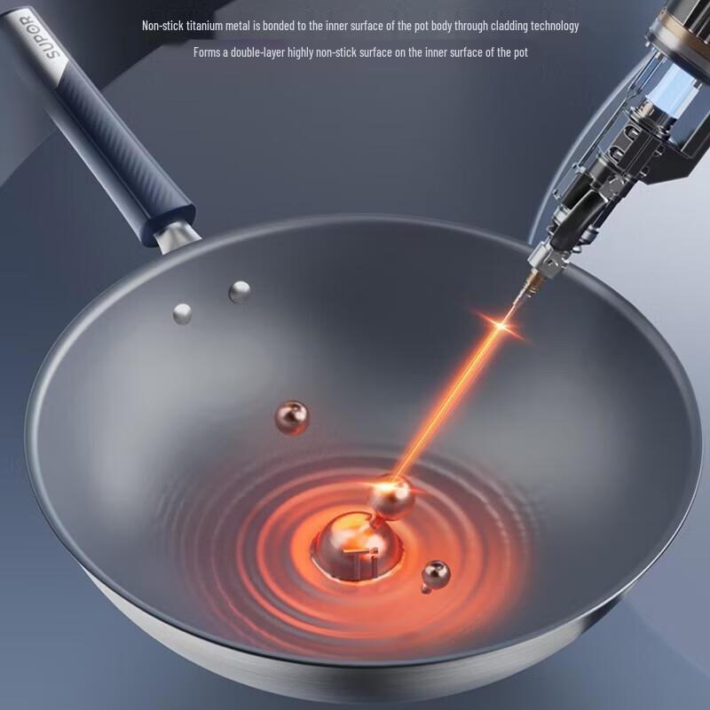 SUPOR 32cm Titanium Wok