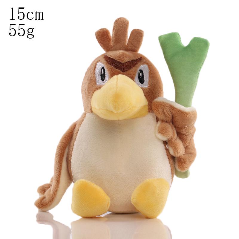 Conjunto de Chaveiros de Pelúcia Pokémon: Squirtle, Charmander, Psyduck, Bulbasaur & Pikachu