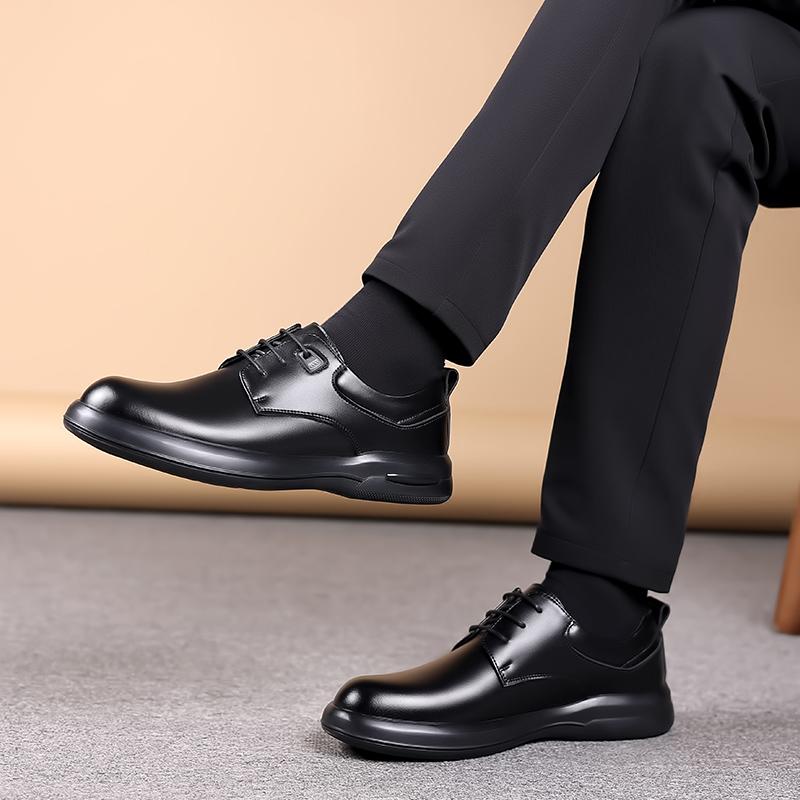 Fashion Fashion Men Casual Leather Shoes Luxury  Comfort  Men Brand Men's Wedding Party Office Shoes Lace-up Outdoor Walking Shoes