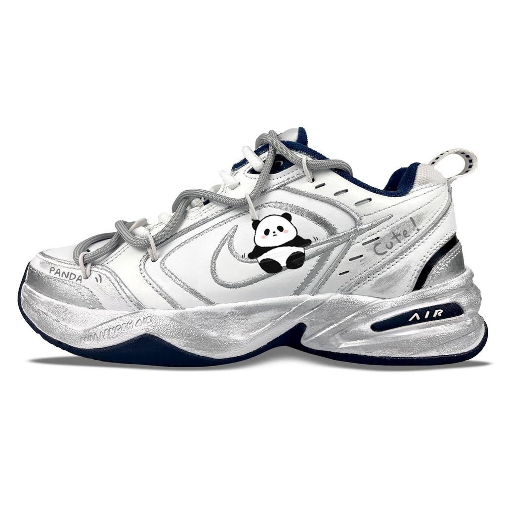 Nike Air Monarch 4 Chunky Sneakers Unisex Low Top Black 415445-102(Team58-)