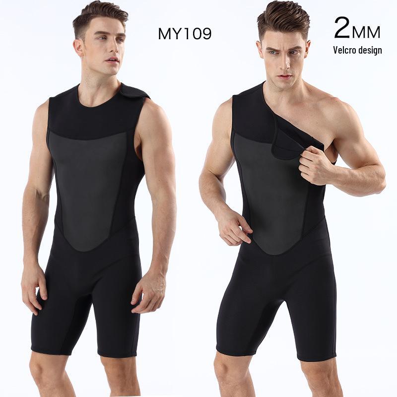 2MM Neoprene Scuba Diving One-Piece Vest & Shorts Wetsuit